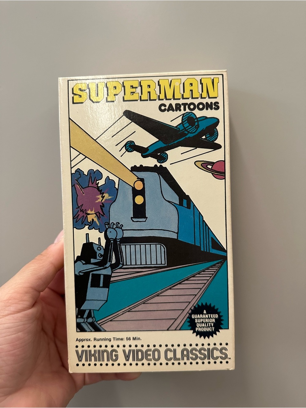 Superman Cartoons VHS - Blue/Black Artwork